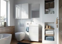 Arezzo Design Mini 40 cm fürdőszobabútor + mosdóval együtt, 9 választható színben