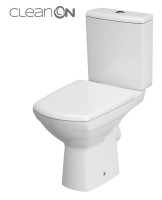 Cersanit Carina Compact Clean On - perem nélküli monoblokk WC + tartály + lecsapódásmentes Duroplast