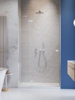 Radaway Fuenta DWJ 90 balos zuhanyajtó, kifelé nyíló ajtó egy fix résszel, Easy Clean vízlepergető b