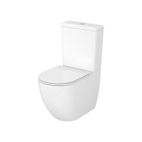 Cersanit Remo Pro perem nélküli monoblokk WC Tornádó öblítéssel, tartállyal + lecsapódásmentes WC ül