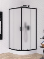 New Trendy Suvia 80x80 cm íves zuhanykabin, matt - intim üveggel, Active Shield vízlepergető üvegbev