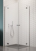Radaway Torrenta KDD 90x90 cm szögletes zuhanykabin dupla kifelé nyíló ajtóval, átlátszó üv