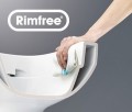 Geberit Selnova Compact Rimfree, perem nélküli rövidített fali WC, zárt forma
