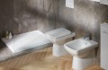 Geberit Selnova Square Rimfree, perem nélküli álló WC, falhoz tolható, univerzális alsó vagy