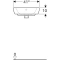 Geberit Selnova 41 cm fali sarok kézmosó 500.326.01.1