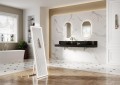 Arezzo Design Reni pultra tehető matt fekete porcelán mosdó AR-146058