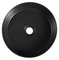Sapho Isvea Infinity Round pultra tehető mosdó, matt fekete