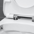 Duravit No.1 WC ülőke, nemesacél zsanérral, normál záródású