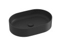 Ravak Ceramic Slim O Black pultra tehető kerámia mosdó 55x37 cm