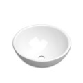 Coycama Otto fényes fehér, pultra tehető, kerek kerámia mosdó 40 cm