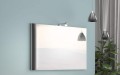 Bianco Lucido 80 cm komplett fürdőszobabútor szett, mosdóval, tükörrel, világítással együt
