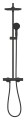 Grohe Tempesta System 250 Black termosztátos zuhanyrendszer, fekete 266702431