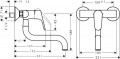 Hansgrohe Focus fali mosagtó csaptelep  31825000